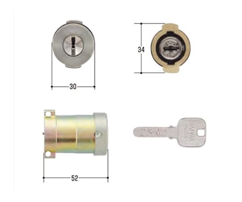 MIWA取替用シリンダー