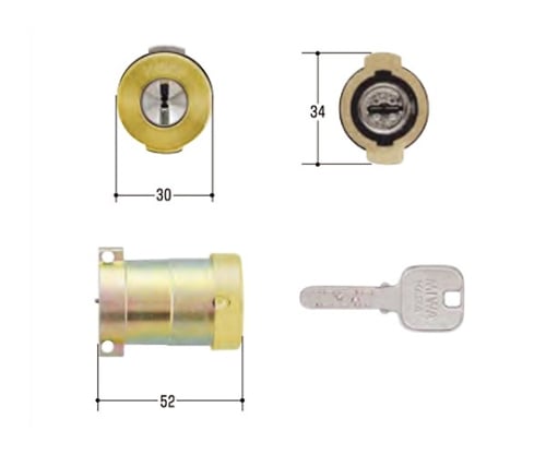 MIWA取替用シリンダー
