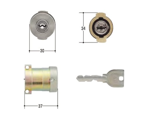 MIWA取替用シリンダー