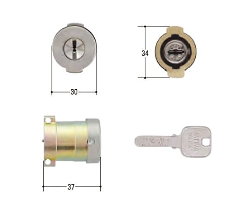 MIWA取替用シリンダー