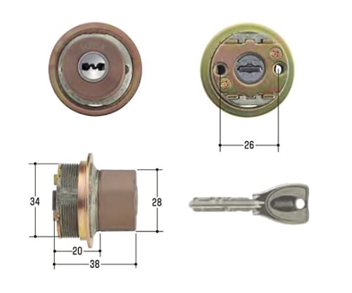 MIWA取替用シリンダー