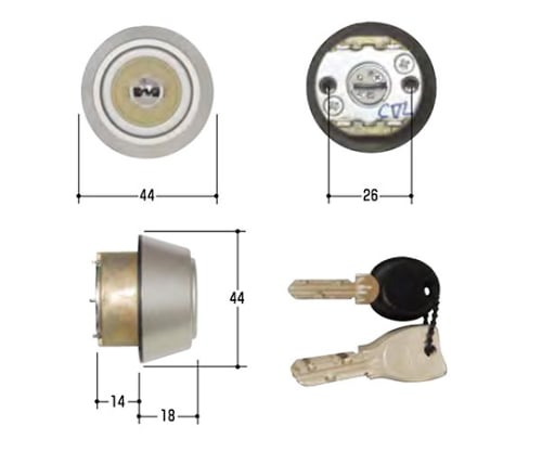 MIWA取替用シリンダー