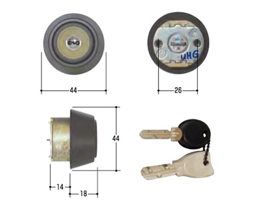 MIWA取替用シリンダー