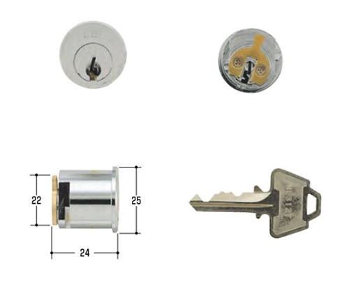 正規品・新品 ミズタニ:WEST取替用シリンダー WCY-66 鍵 交換用 - 木材