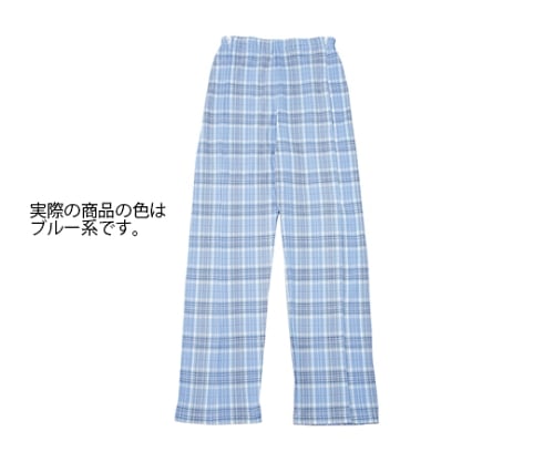 紳士腰開き洗い替えパンツ ブルー系 フリー