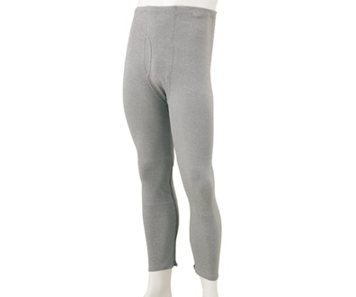 紳士裾ファスナー付タイツ グレー M