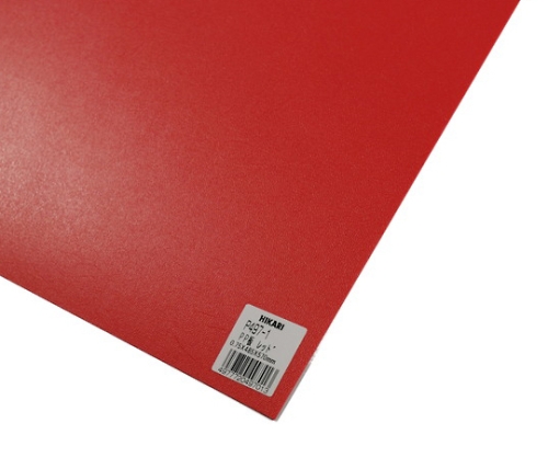 PP板 レッド 485×570×0.75mm