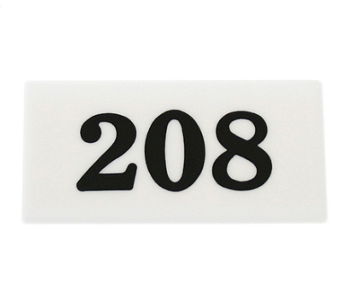 番号プレート 208 UP357-208