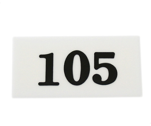 番号プレート 105 UP357-105