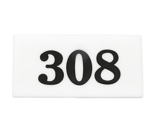 番号プレート 308 UP357-308