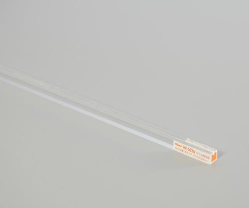 アクリル透明角棒 2mm用溝1本タイプ