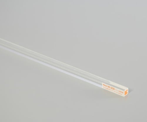 アクリル透明角棒 2mm用溝2本タイプ