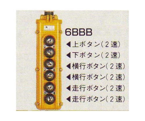 61-7711-11 FAM型トロリ式電気チェーンブロック 6点押ボタン 0.5ton×3m FAMC-0.5-3 【AXEL】 アズワン