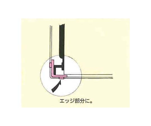 61-7713-50 コーナーバンド Ｂ型 ２００mm ｺｰﾅｰﾊﾞﾝﾄﾞ 200B 【AXEL