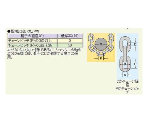 取扱を終了した商品です］チェーンスリング１００ ピンタイプ標準