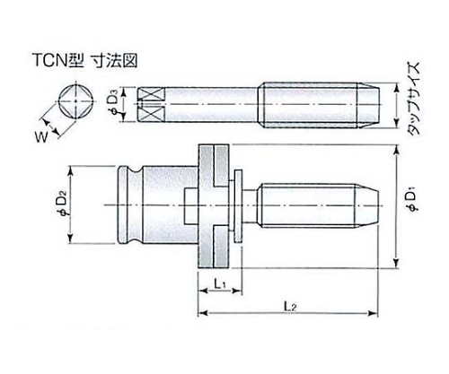 ユキワ TCN24-M8 [ユキワ タップコレット] - 切削工具