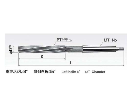 61-7755-39 スパイラルマシンリーマ φ28.5×MT3 SPMR285 【AXEL】 アズワン