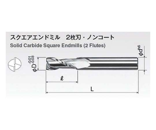 エンドミル　Φ25 2枚刃＋φ20 4枚刃　2本セット ハイススクエアエンドミル ショート 4枚刃 センタカット