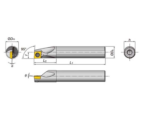 最安値セール タンガロイ 内径用TACバイト A25S-SCLPL09-D270 期間限定