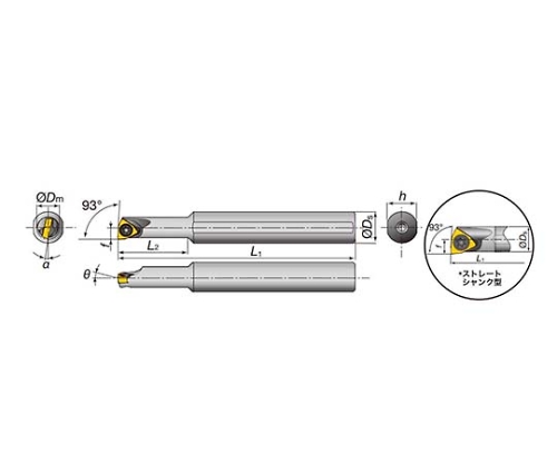 61-7804-46 TACバイト A06G-SWUBL03-D070 【AXEL】 アズワン