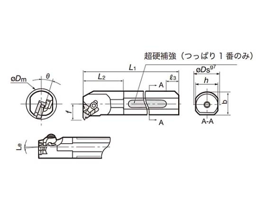 Tungaloy/タンガロイ 内径用TACバイト CNR0025R16-