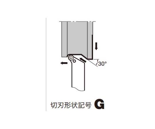 タンガロイ 外径用ＴＡＣバイト PRGCL3232P20 - 切削、切断、穴あけ