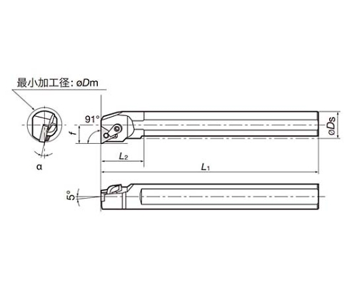 TUNGALOY タンガロイ 内径用ＴＡＣバイト S25R-SGTL16 【349-9677