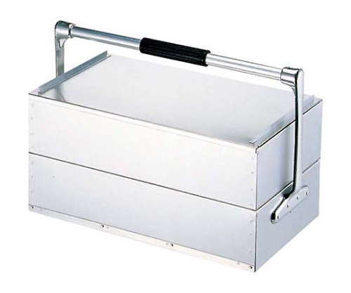 中尾アルミ アルミ出前箱 中 ２段式（関西式） 中尾アルミ アルミ出前箱 中 2段式（関西式）