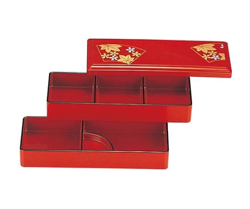 立山弁当 二段 朱春秋 6-1036-1.2.3　2507900