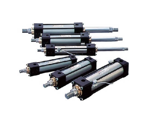 10MPa用複動形油圧シリンダ　ウレタンゴムパッキン　アイ形