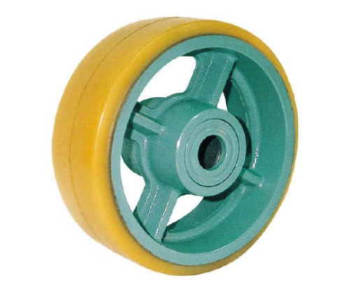 鋳物重荷重用ウレタン車輪ベアリング入