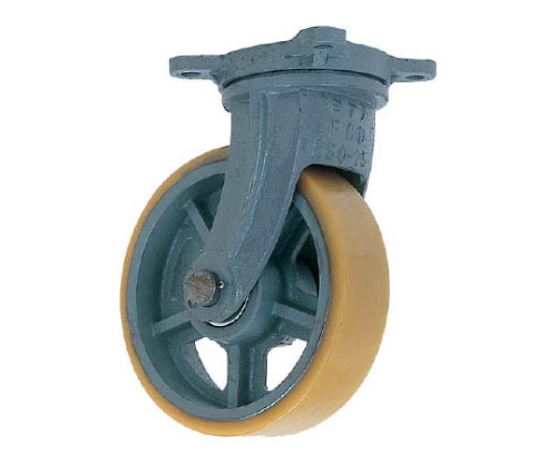 鋳物重荷重用ウレタン車輪自在車付き UHBーg410X75