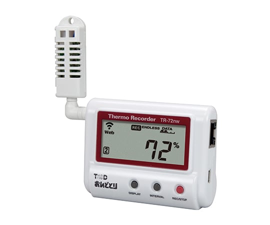 61-8493-80 温湿度記録計 おんどとり(有線LAN) TR-72nw