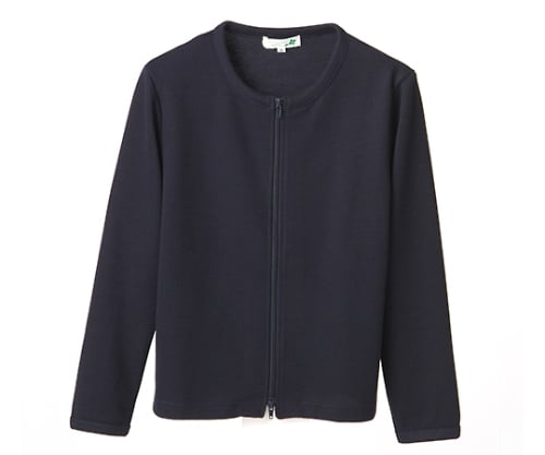ダブルジップカーディガン ネイビー LL