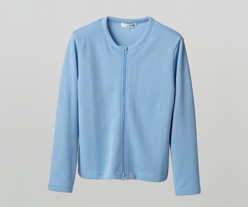 ダブルジップカーディガン サックス 3L
