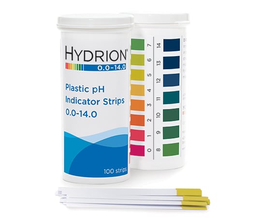 pH試験紙 プラスチックストリップ ボトル入 測定領域5.0～9.0 1個（100枚入） 9400
