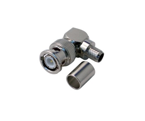 BNC型L形プラグ(半田・圧着タイプ)