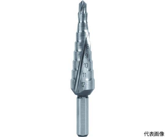 2枚刃スパイラルステップドリル　30mm　ハイス