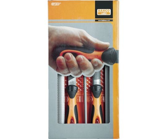 鉄工用ヤスリセット 中目 刃長200mm 5本入