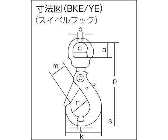 61-8683-74 チェーンスリング100（アイタイプ）荷重4.2t 線径12.5mm