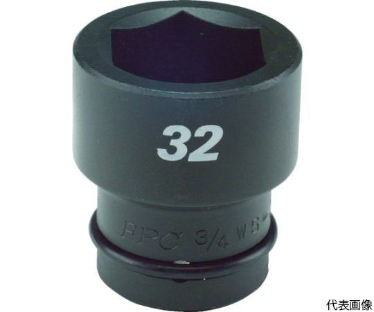 インパクト　ショート　ソケット　差込角19mm　対辺41mm　1.5/8