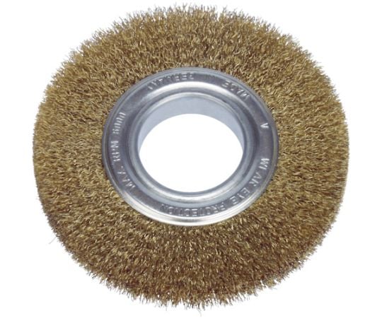 ホイルブラシ　200mm　0.3　真鍮メッキ鋼線