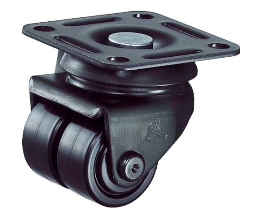 低床式　中荷重　自在　双輪　ナイロン車　38mm