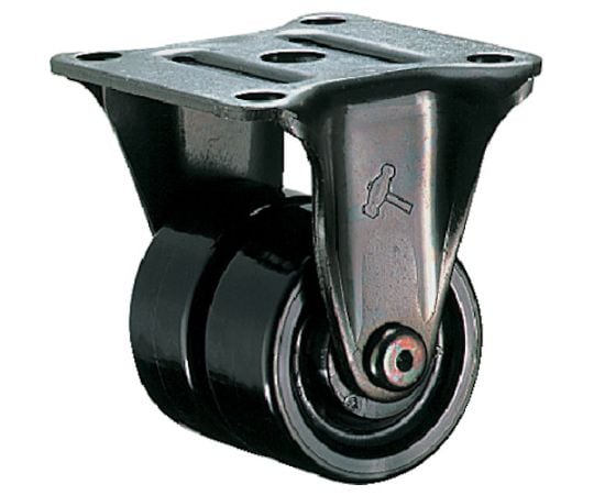 低庄式　中荷重用　固定　ナイロン車50mm