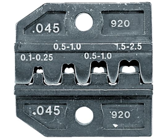 圧着ダイス　624-045　オープンバレル平端子0.1-2.