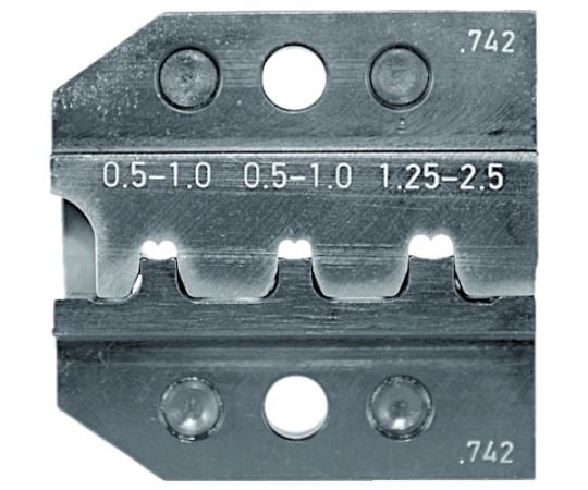 圧着ダイス　624-742　オープンバレル接続端子　0.5-