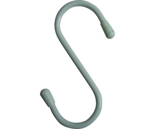 塩ビ被覆線Sフック　白　100mm（3個入り）