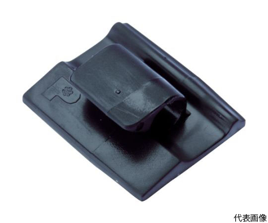固定具 コードクリップ アクリル系粘着テープ付耐候性黒100個入