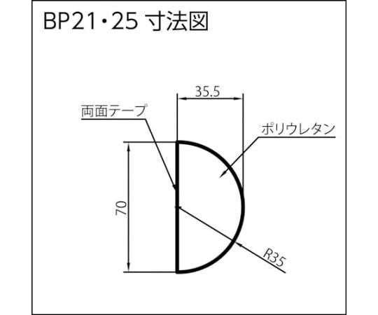 61-8736-51 バンパープロ BP25 （1m） BP25-L1 【AXEL】 アズワン