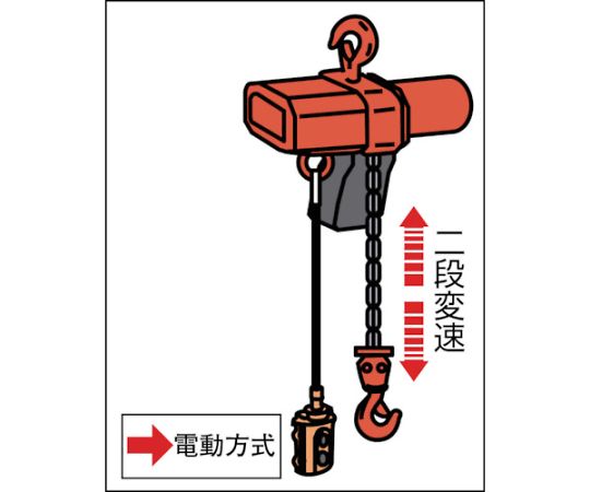 61-8755-23 DB型電気チェーンブロック（2速型）1t・3m DB-01030 【AXEL